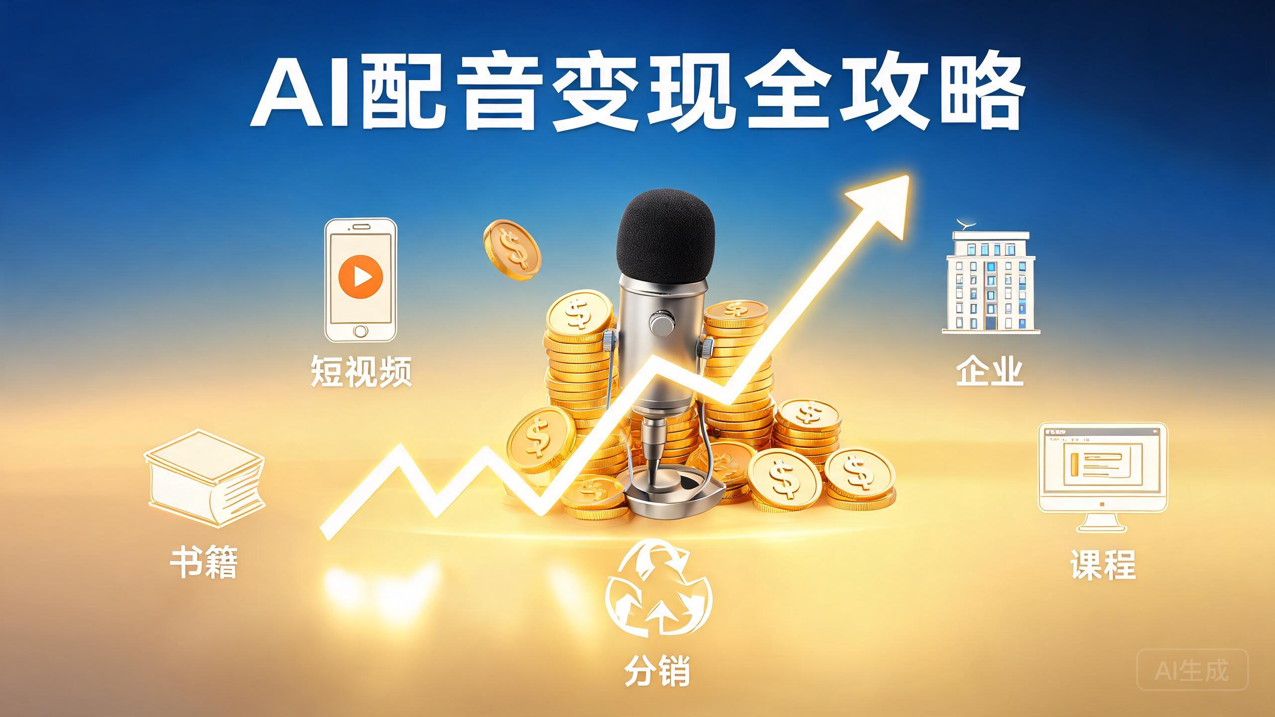 AI配音变现全攻略——5种主流盈利模式深度解析