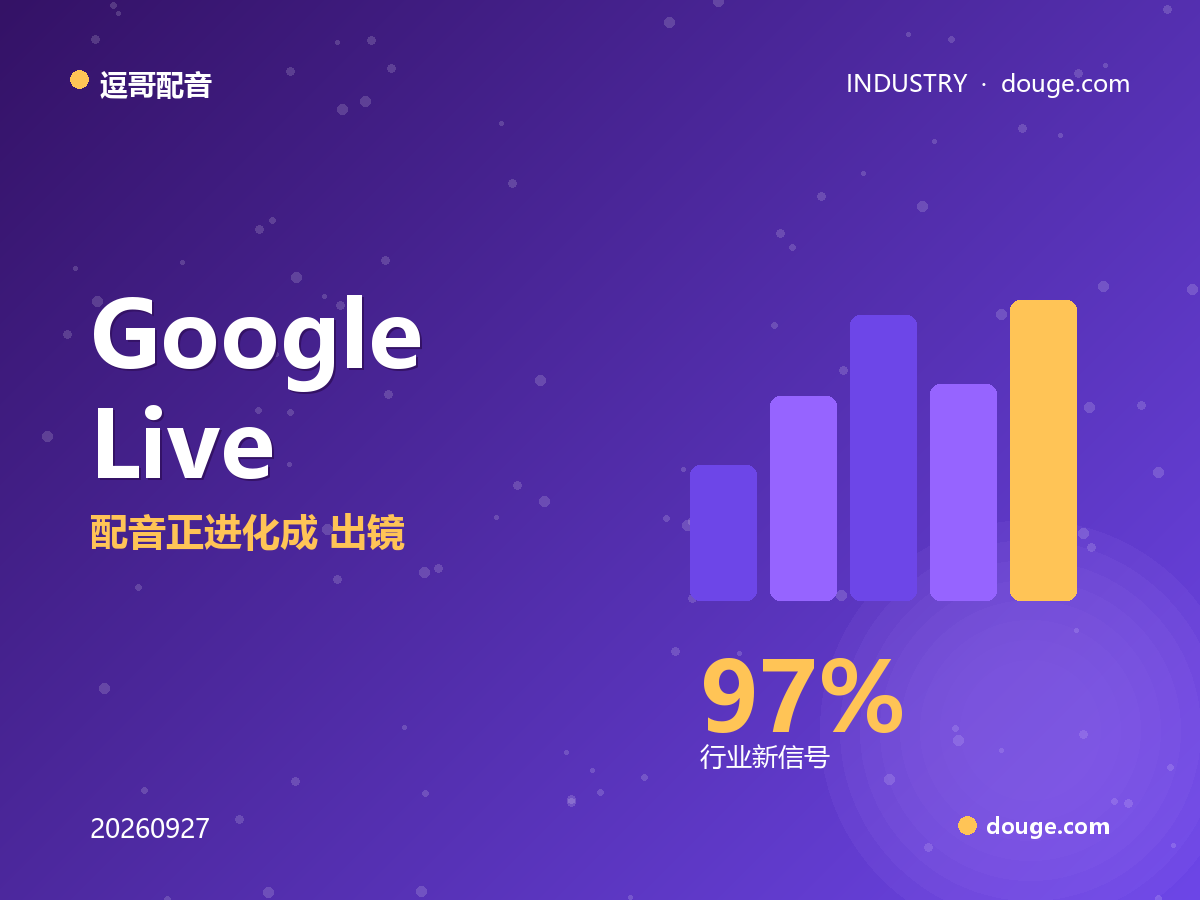 逗哥配音解读：Google Live Avatar 视频数字人支持 97 语言，配音正进化成"出镜"
