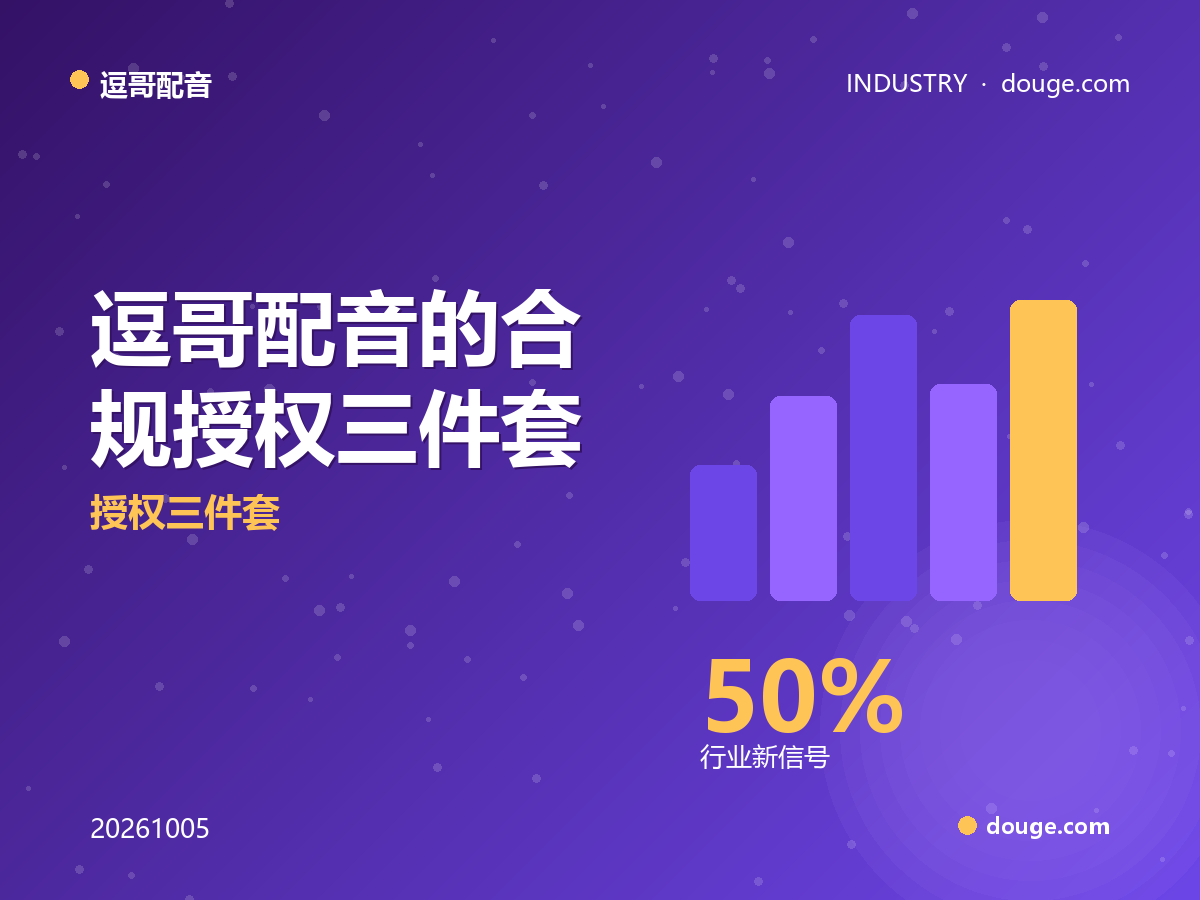 AI 法加速 + 声纹成敏感信息:逗哥配音的合规授权三件套