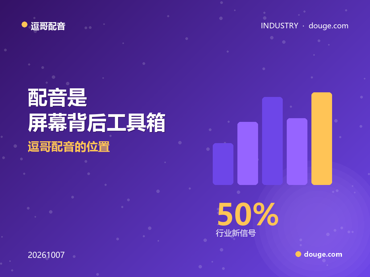 中国 AI 视频工具进好莱坞制作链：配音是“屏幕背后工具箱”一环，逗哥配音的位置