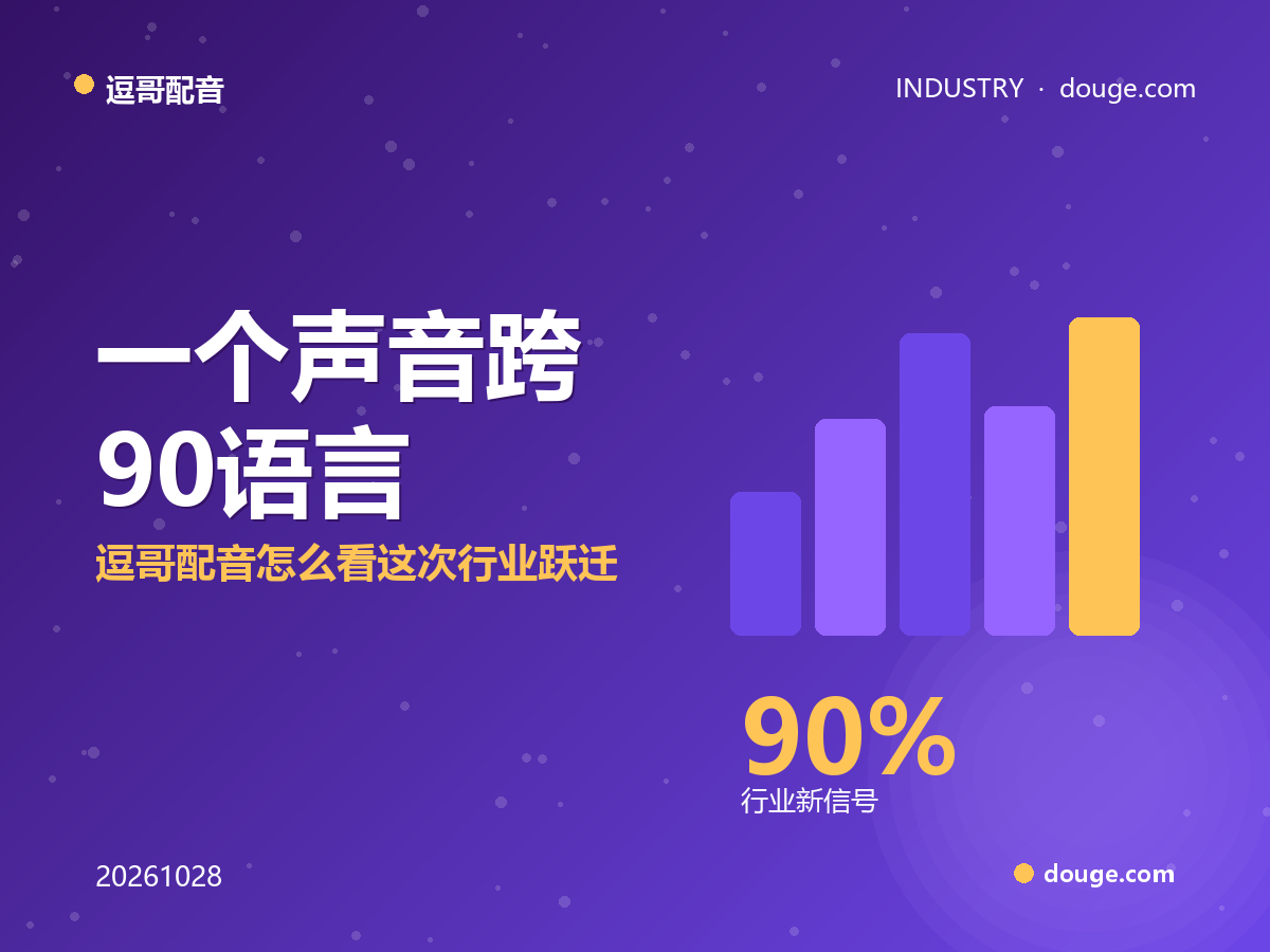 ElevenLabs 实时同传翻译上线:一个声音跨 90+ 语言,逗哥配音怎么看这次行业跃迁